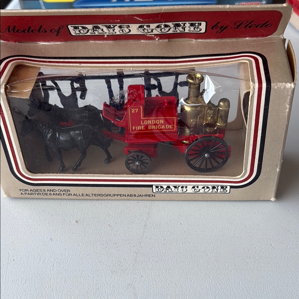 Fire Brigade Toy Model - Red and Gold